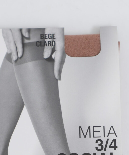 Meia Feminina 3/4 Fio 20 Marisa