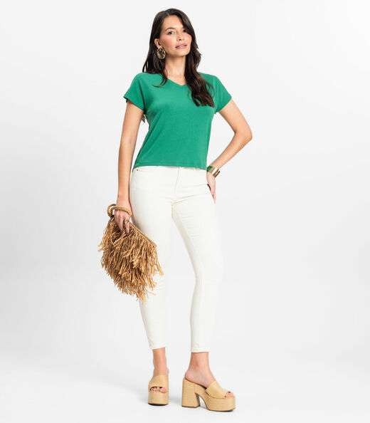 Blusa Feminina Viscotorcion Rovitex Verde