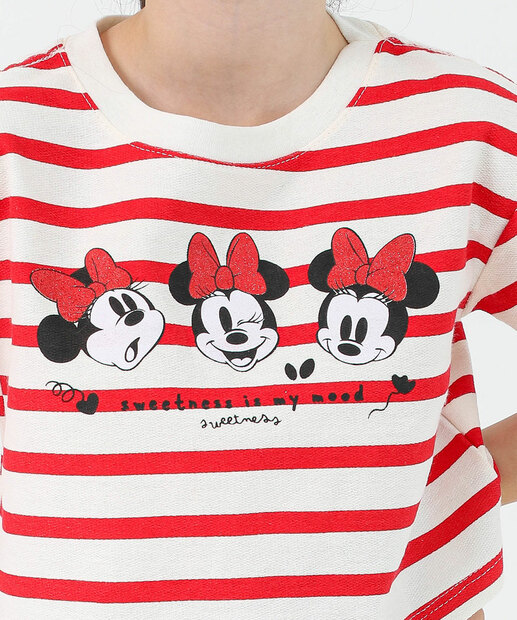 Blusa Infantil Moletinho Minnie Tam 4 a 10 Off White