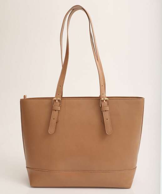 Bolsa De Ombro Tote Feminina Marisa Bege