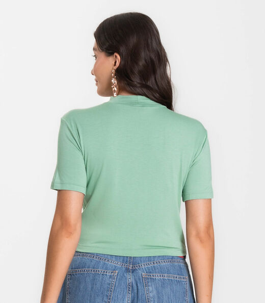 Blusa Cropped Feminina Select Verde