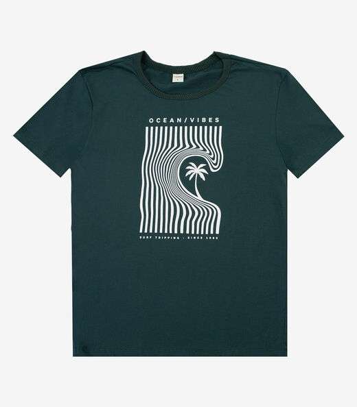 Image_Camiseta Adulto Masculino em Meia Malha Rovitex Verde