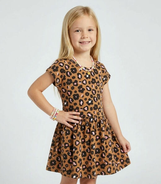 Image_Vestido Infantil Estampado Select Bege