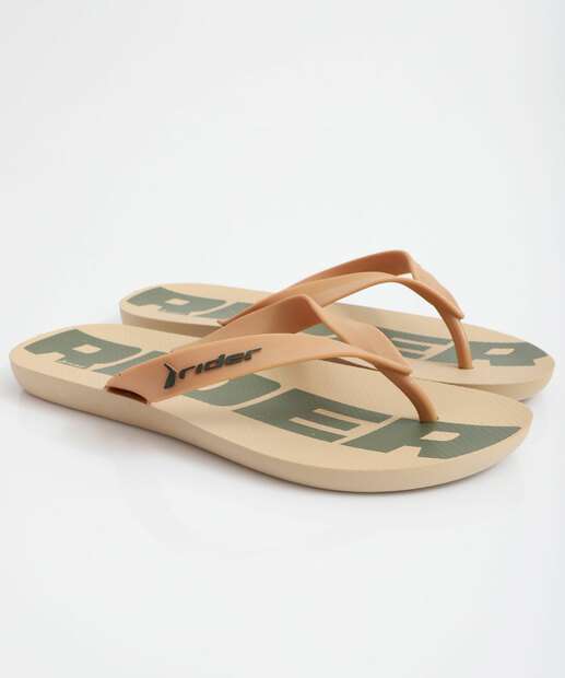 Chinelo Masculino Feel Urban Rider Bege