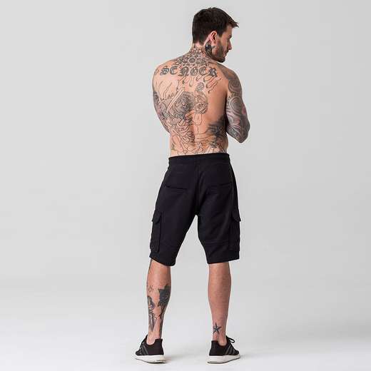 Bermuda Jogger Cargo Masculina em Moletom Rock e Soda