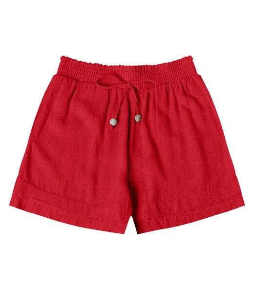 Shorts Feminino Linho Strong Endless Vermelho