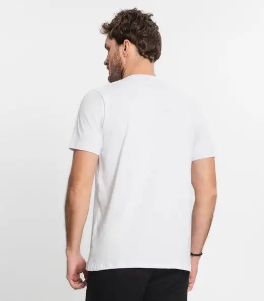 Camiseta Básica Masculina Diametro Branco