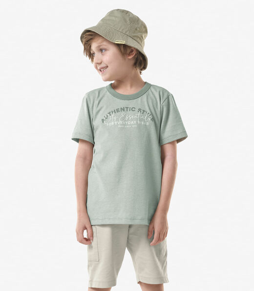 Image_Conjunto Infantil Camiseta Com Bermuda Trick Nick Verde