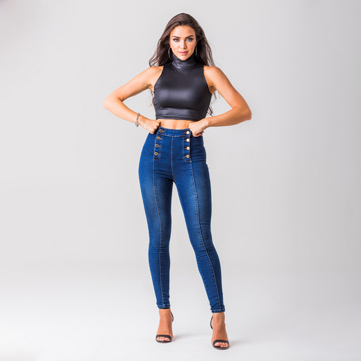 Calça Skinny Jeans Feminina Moderna Zune