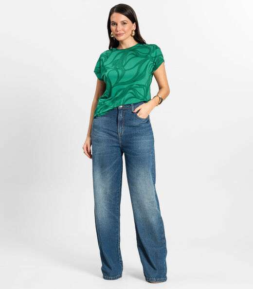 Blusa Feminina em Viscotorcion Rovitex Verde