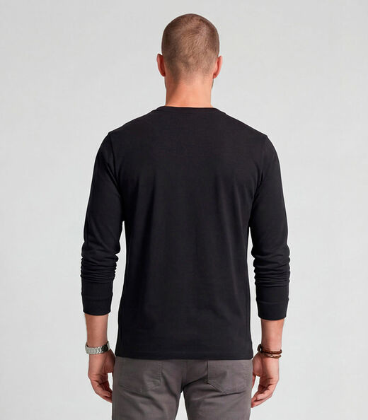 Camiseta Manga Longa Diametro Preto