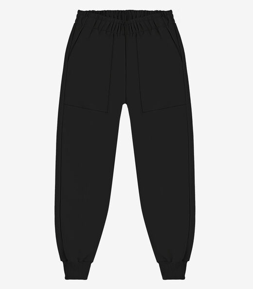 Calça de Moletom Unissex Rovi Kids Preto