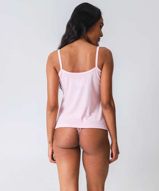 Blusa Pijama Feminino Avulso Marisa Rosa