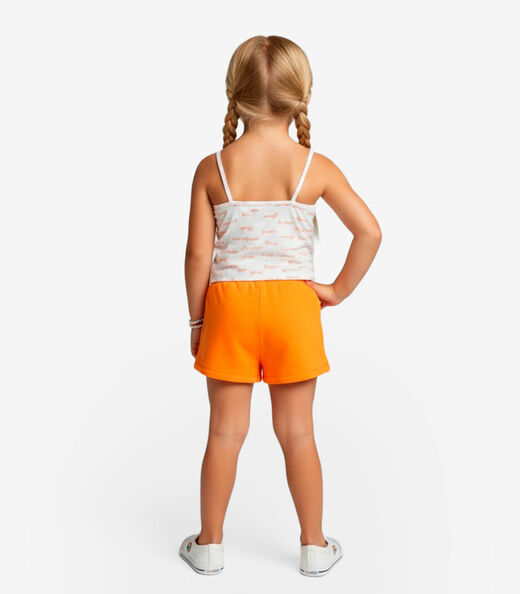 Conjunto Infantil Regata com Shorts Select Laranja