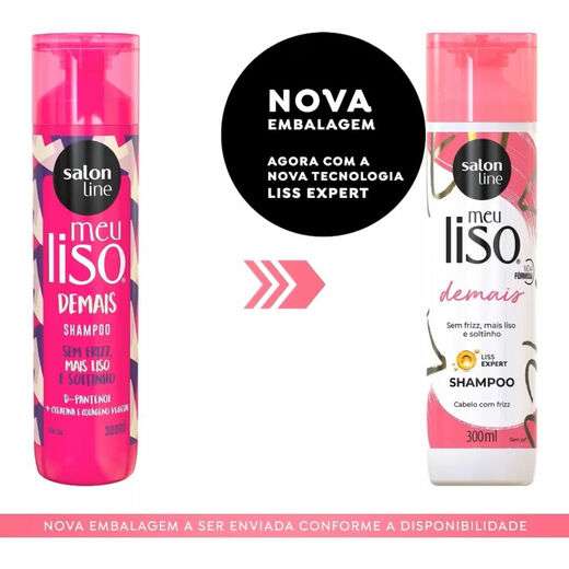 Shampoo Salon Line Meu Liso Demais 300ml