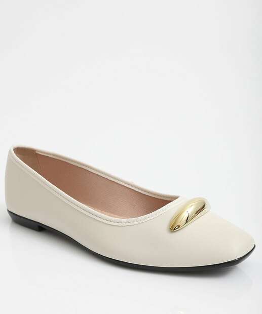 Image_Sapatilha Feminina Detalhe Metalizado Moleca Branco