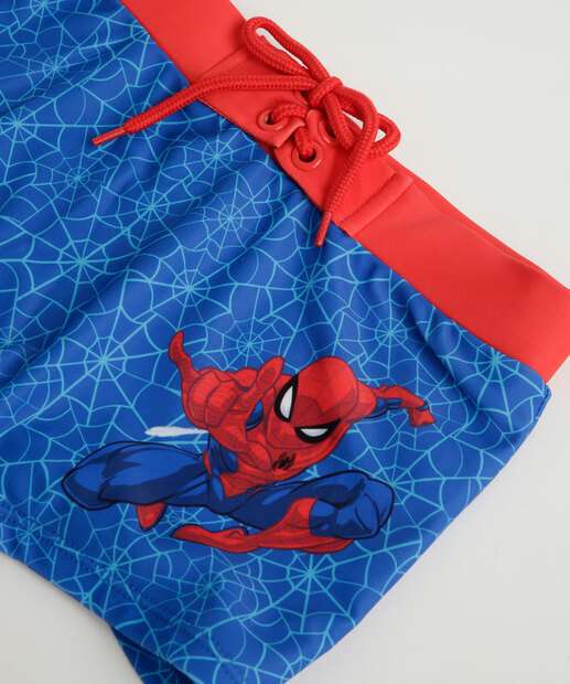 Sunga Infantil Homem Aranha Marvel Tam 4 a 10