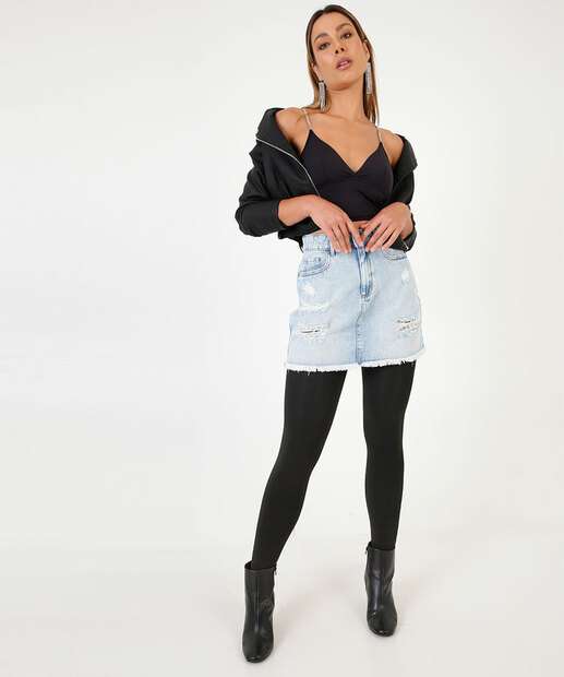 Meia Calça Feminina Fleece Marisa