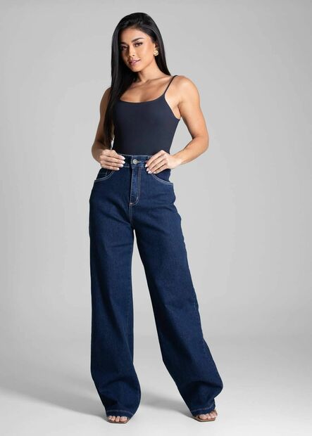 Calça Jeans Sawary Wide Leg - 281386