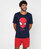 Azul e vermelho