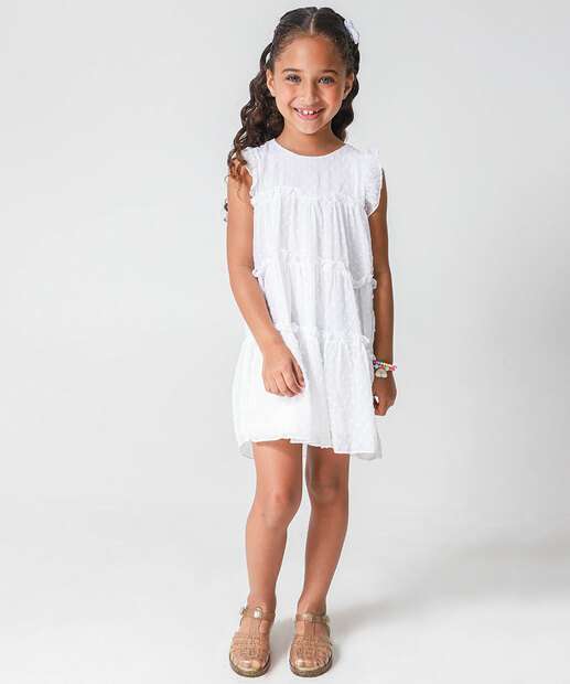 Image_Vestido Infantil Plumette Marisa Tam 4 a 10 Off White