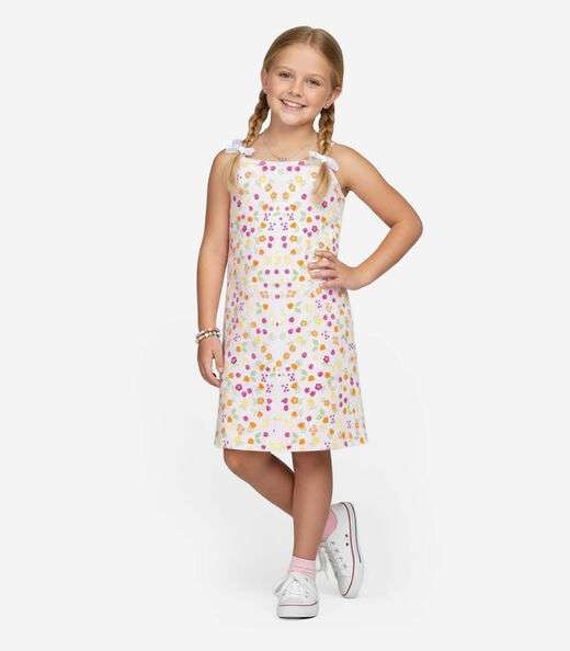 Image_Vestido Infantil em Cotton Leve Rotativo Select Laranja