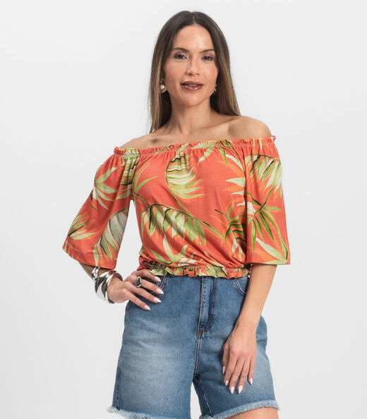 Image_Blusa Feminina Ciganinha Infinita Cor Laranja