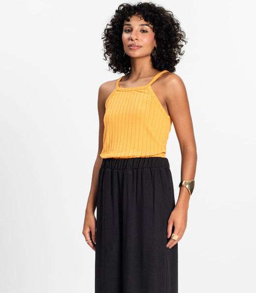 Regata Feminina Infinita Cor Amarelo