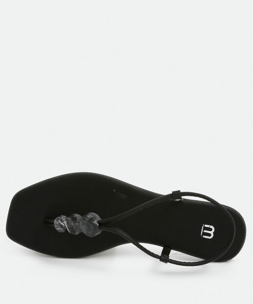 Sandália Feminina Rasteira Pedraria Marisa 