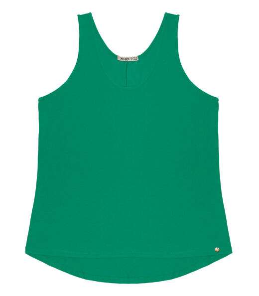 Regata Feminina Plus Size Secret Glam Verde
