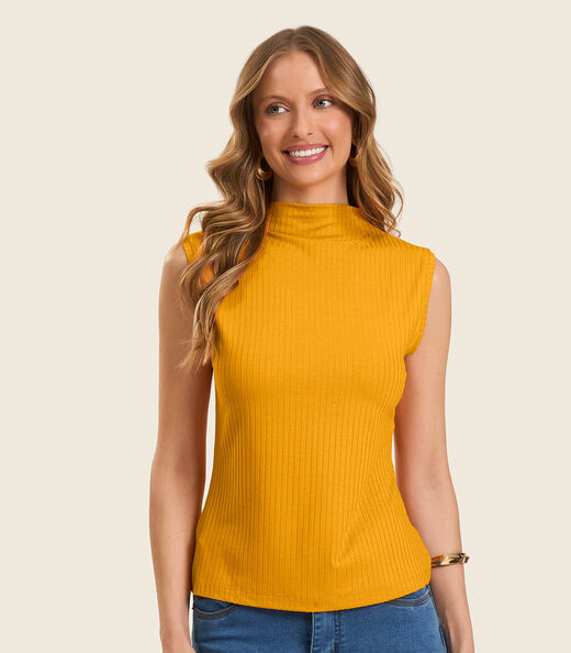 Image_Blusa em Ribana Canelada Rovitex Amarelo