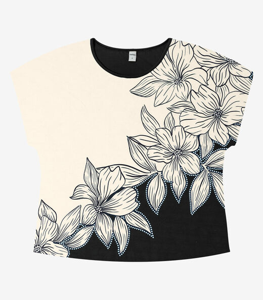 Image_Blusa Feminina Manga Curta Rovitex Preto