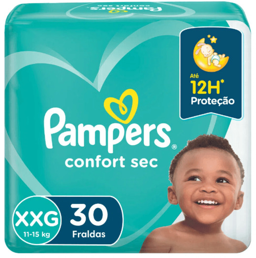 Image_Kit 2 Fraldas Pampers Confort Sec Mega Xxg 30 Unidadesd cada