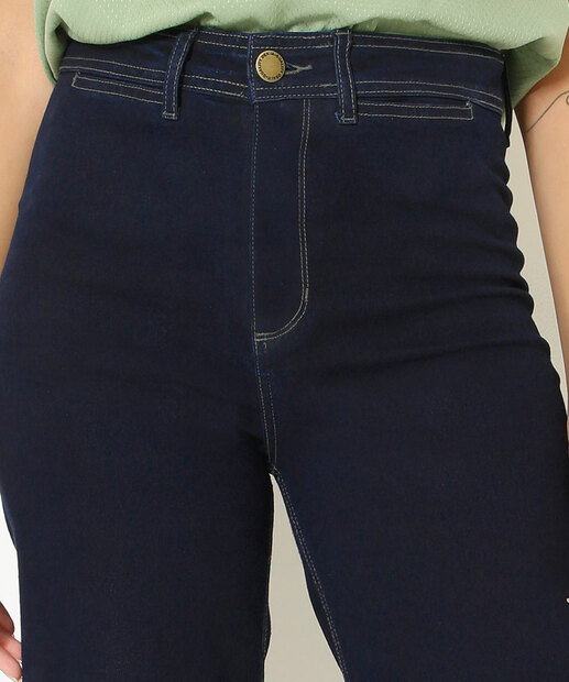 Calça Jeans Wide Leg Feminina Marisa 