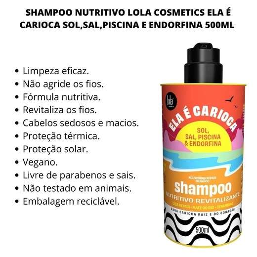 Shampoo Lola Ela é Carioca 500ml