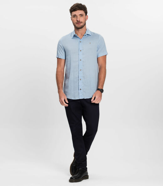 Camisa Masculina Diametro Azul