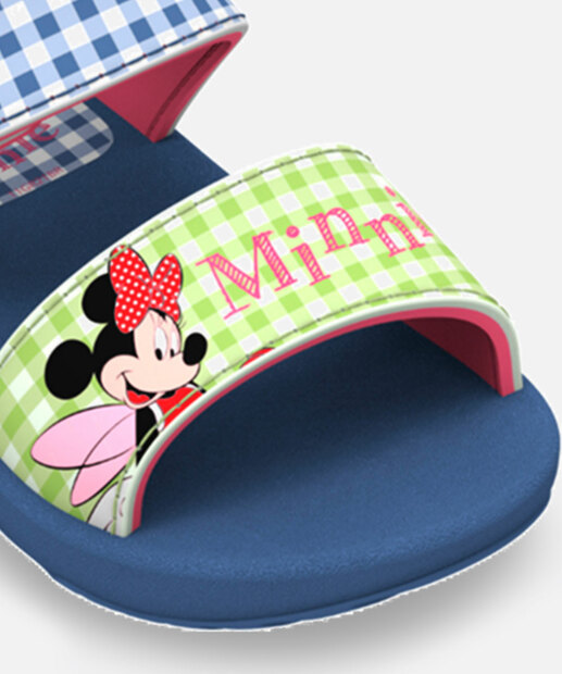 Sandália Infantil Tiras Minnie Xadrez Grendene Kids 