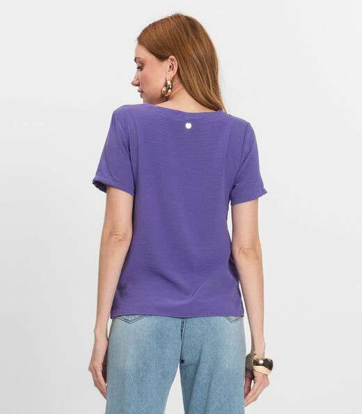 Blusa Feminina Manga Curta Endless Roxo