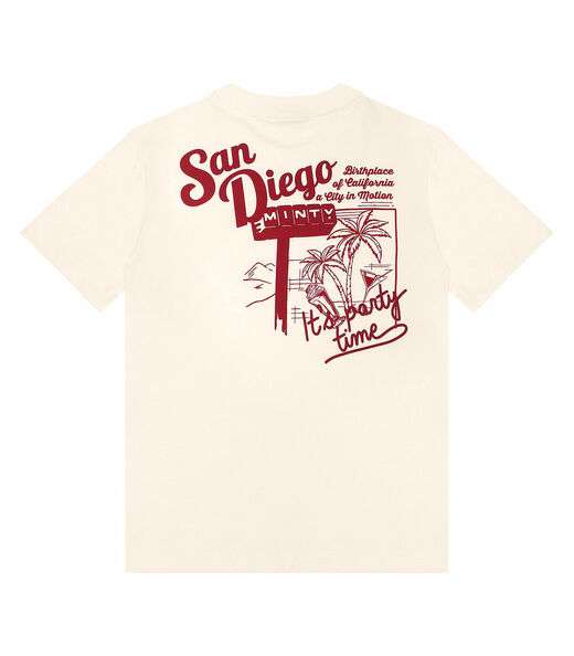 T-Shirt Juvenil Feminina Minty Bege