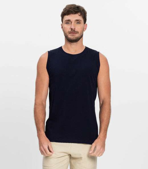 Image_Regata Masculina Básica Meia Malha Diametro Azul