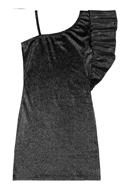 Vestido Brilhante Malha Veludo Gloss