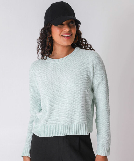 Image_Suéter Feminino Chenille Marisa Azul