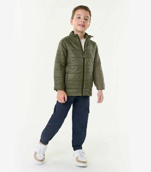 Jaqueta Infantil Em Microfibra Trick Nick Verde