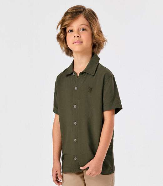 Conjunto Infantil Camisa Com Bermuda Trick Nick Verde