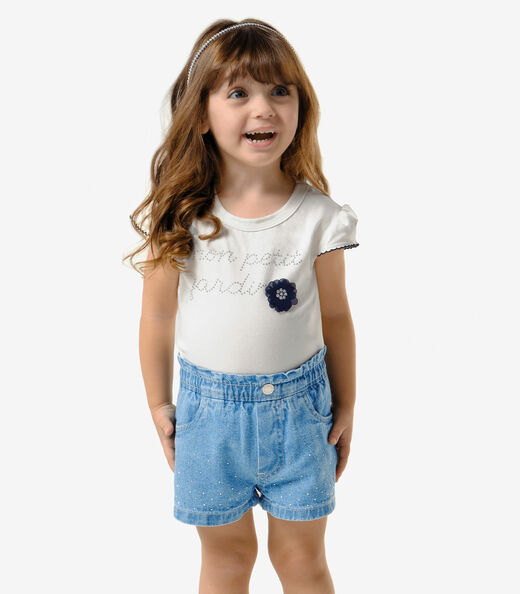 Image_Shorts Jeans Infantil Menina Trick Nick Azul