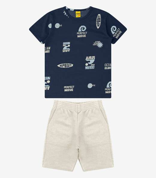 Image_Conjunto Camiseta com Bermuda Menino Rovi Kids Azul