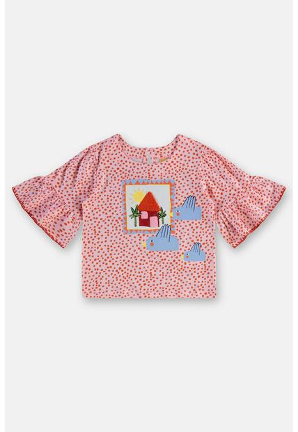 Conjunto Menina Blusa e Short-Saia Três e Já