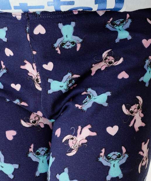 Bermuda Infantil Ciclista Stitch Disney Tam 4 a 10