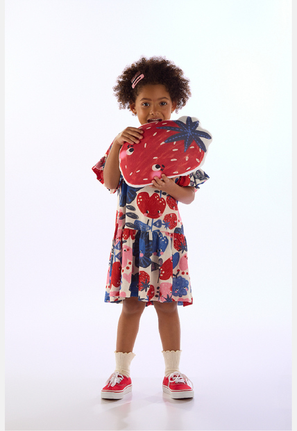 Vestido Tulipa Meia Malha Três e Já