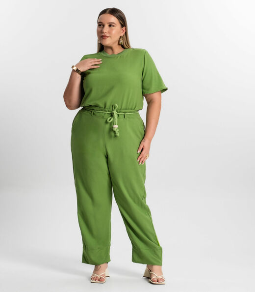 Calça Feminina Plus Size Secret Glam Verde